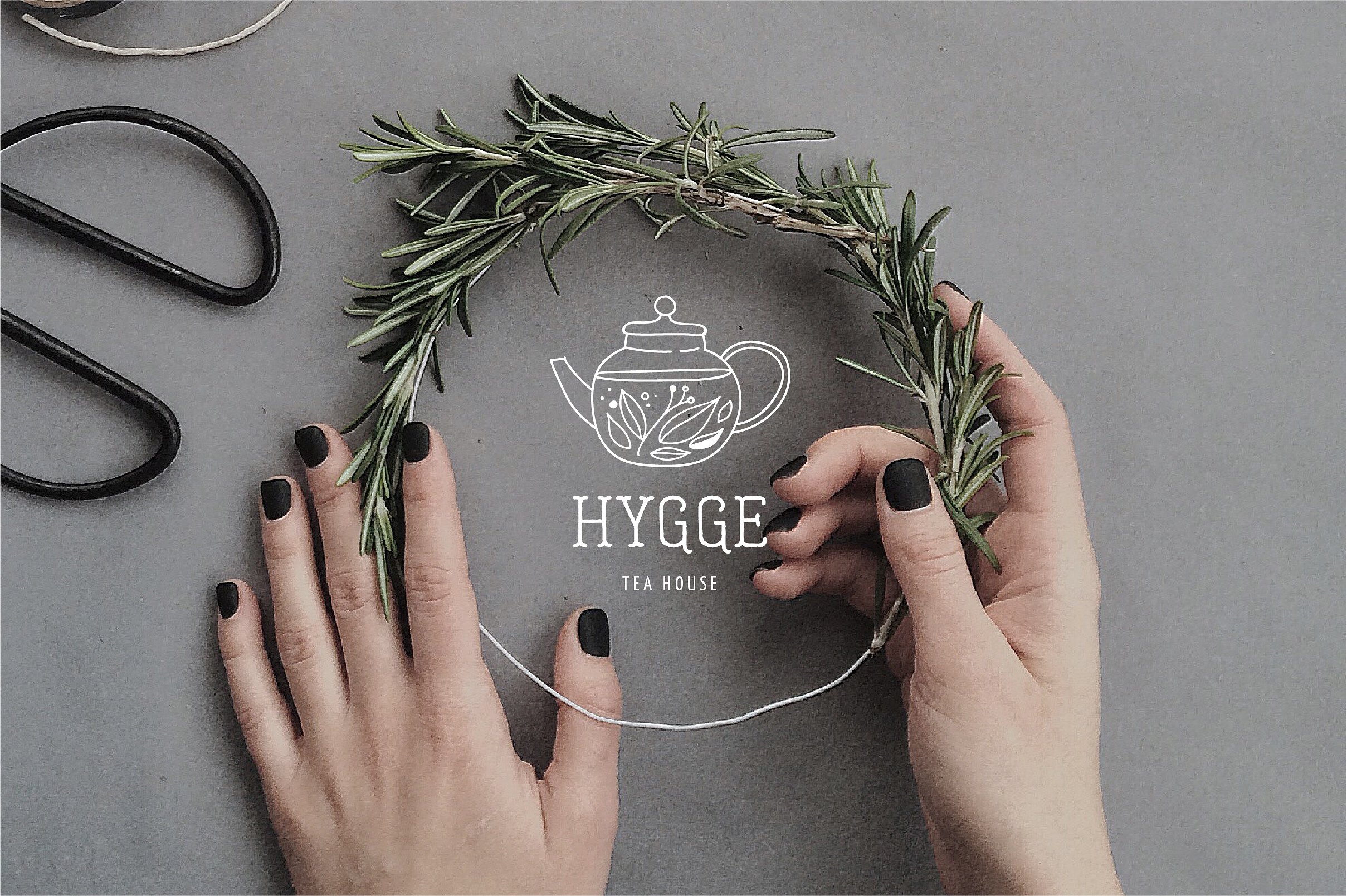 欧式手绘风格Logo设计模板 Hygge – premade logo collection插图(7)