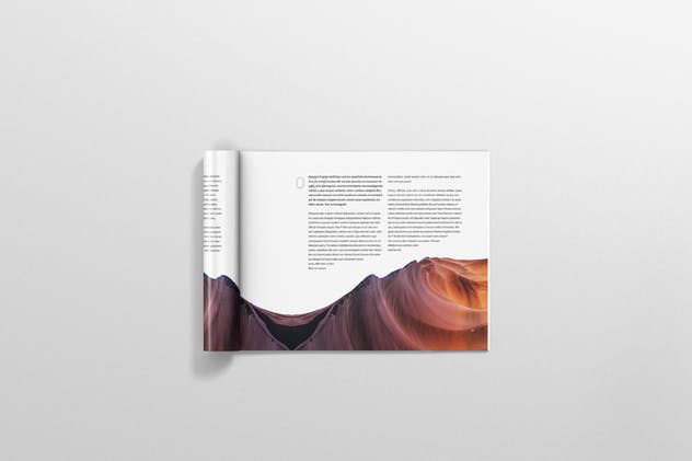 美国信纸规格杂志排版设计样机模板 Magazine Mockup – US Letter Landscape插图(10)