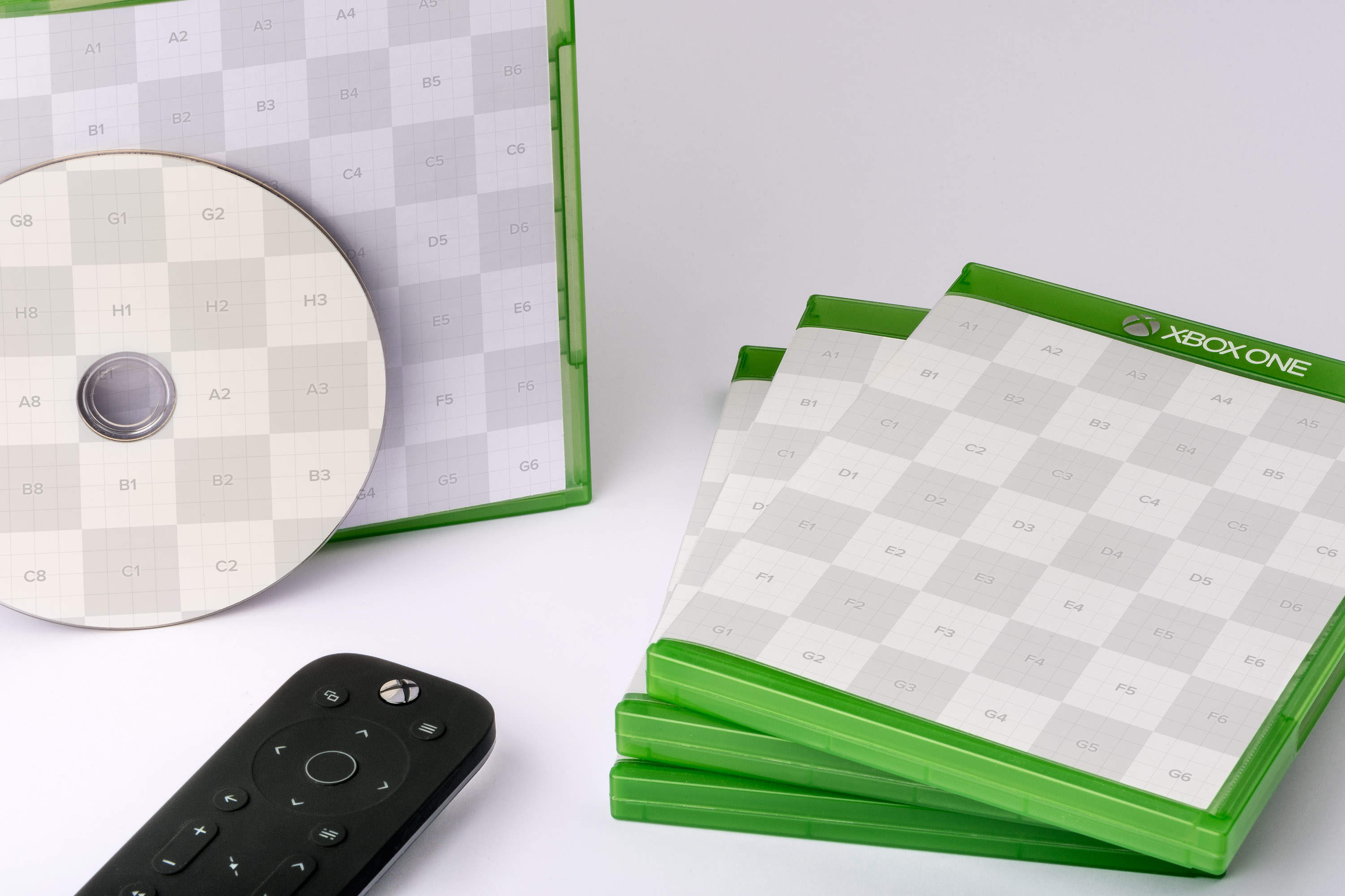 Xbox One游戏光盘封面＆包装设计效果图样机 Xbox One Disc Case Mockup插图(1)