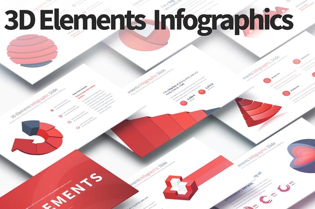 3D信息图表企业市场数据统计分析报告PPT幻灯片模板 BUNDLE – PowerPoint Infographics Slides插图(1)