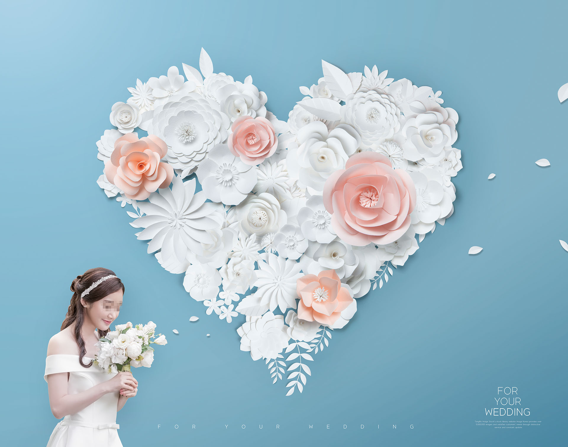 婚礼花卉创意场景海报PSD素材模板下载插图(6)