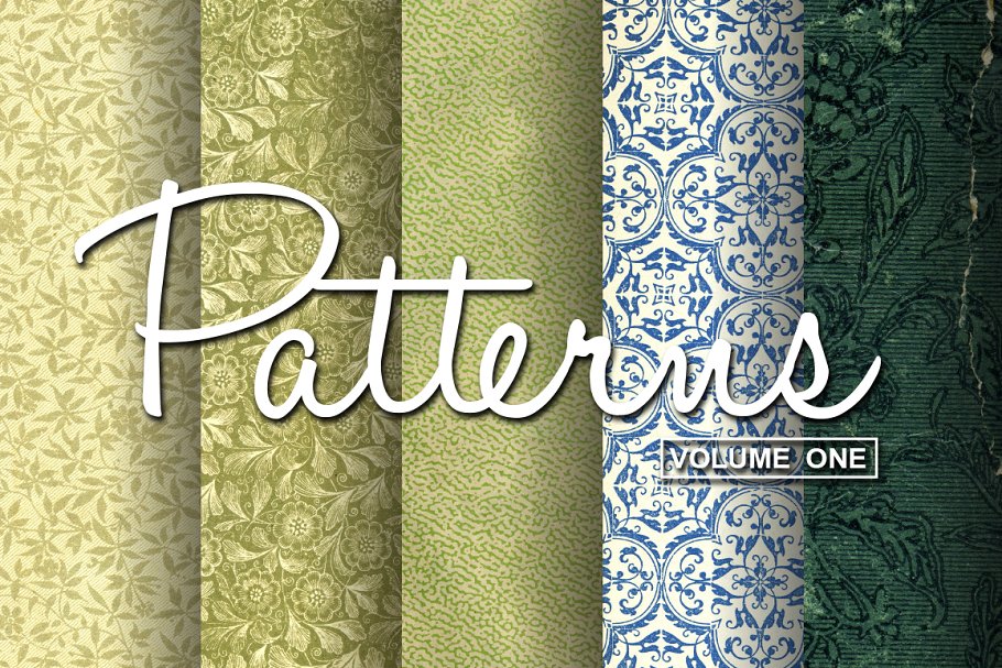复古织物花纹纹理 Patterns – Volume One插图