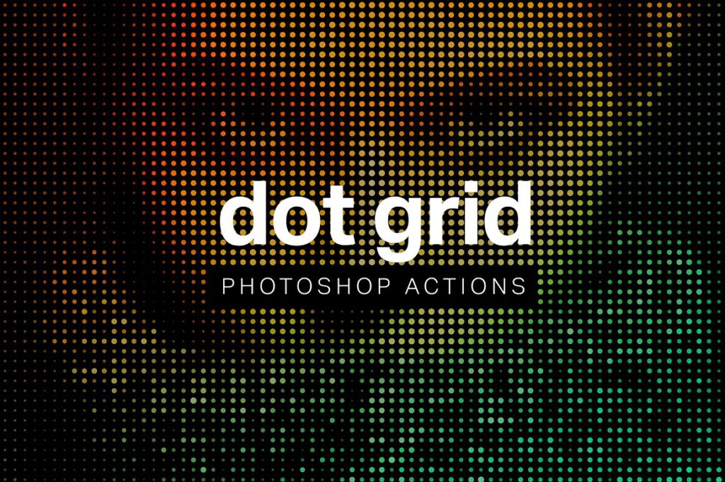 帅气波点网格PS动作 Dot Grid Photoshop Actions插图(7)