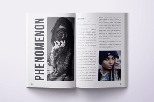 时尚艺术照片摄影作品杂志画册设计模板 Multipurpose Photo Magazine A4 & US Letter 28 Pgs插图(8)