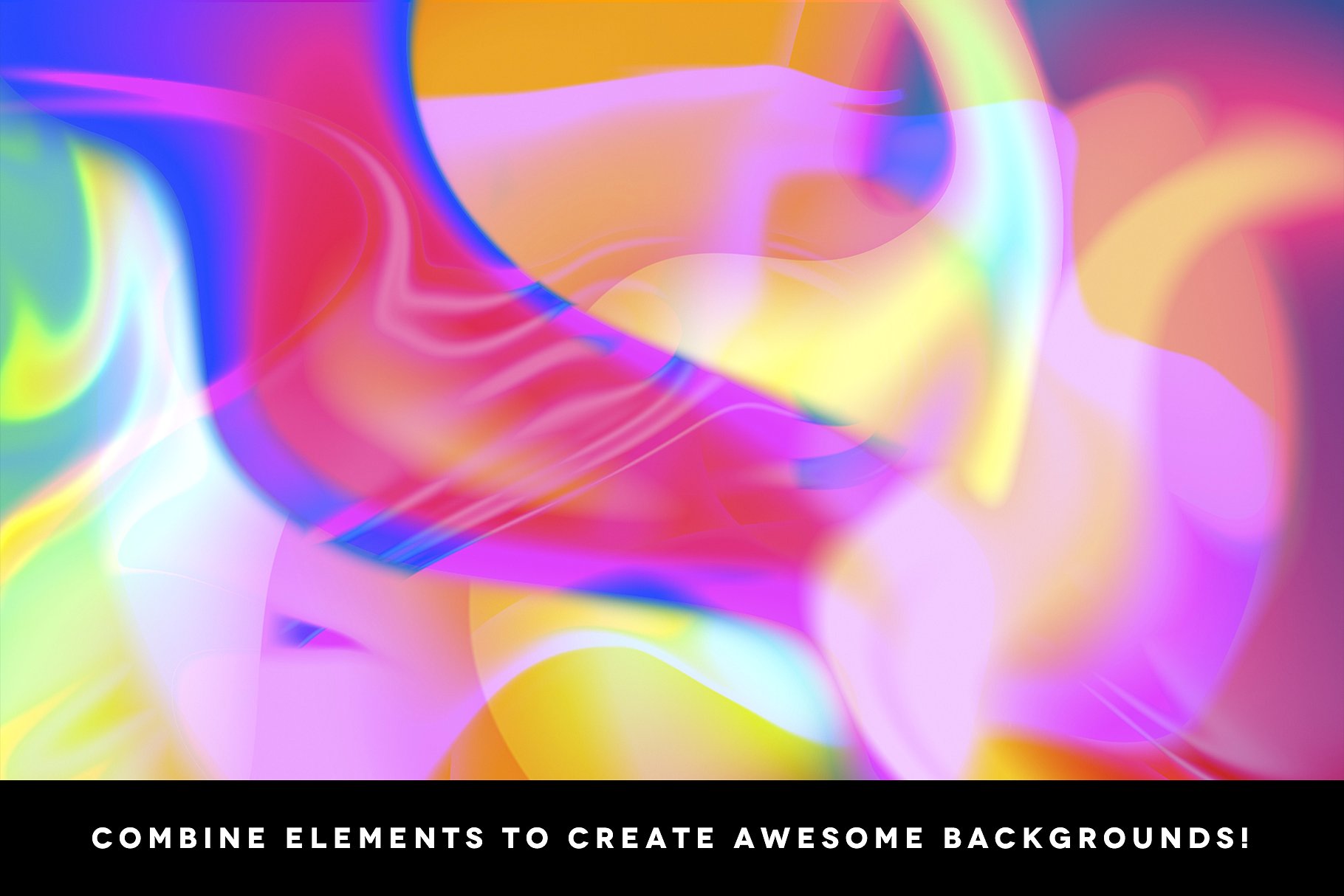 25款抽象霓虹灯色彩肌理素材 25 Abstract Png Neon Elements插图(1)