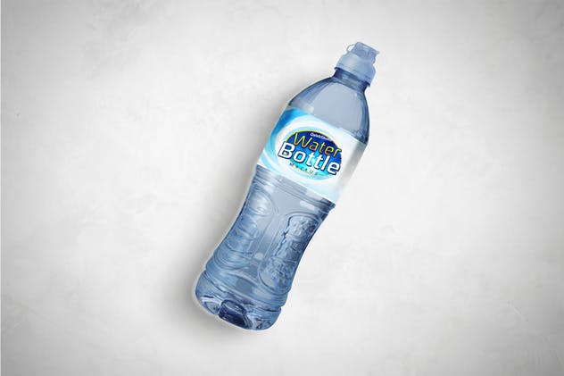 矿泉水蒸馏水瓶罐样机v2 Water Bottle V.2 Mockup插图(1)