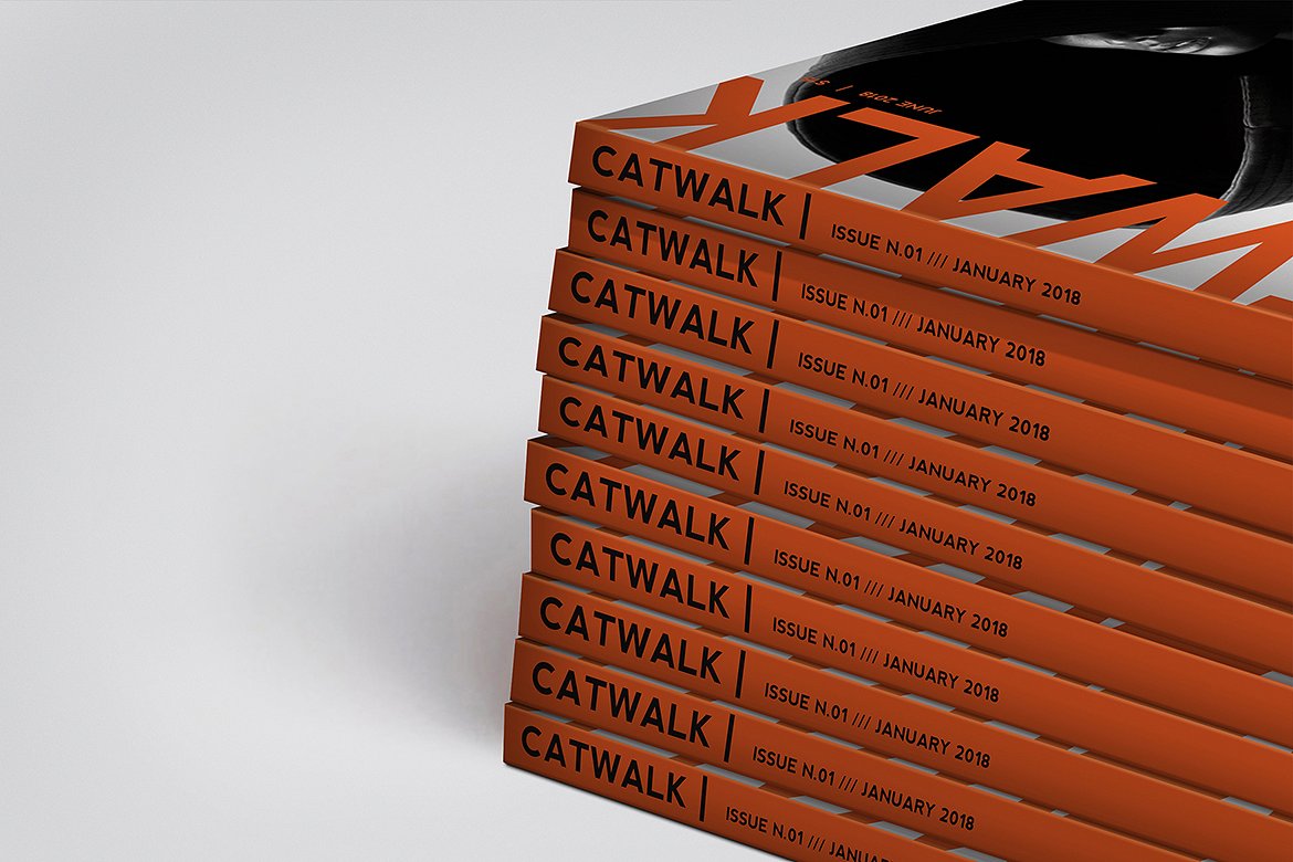 高端时尚极简的杂志模板 Catwalk Magazine Template [indd]插图