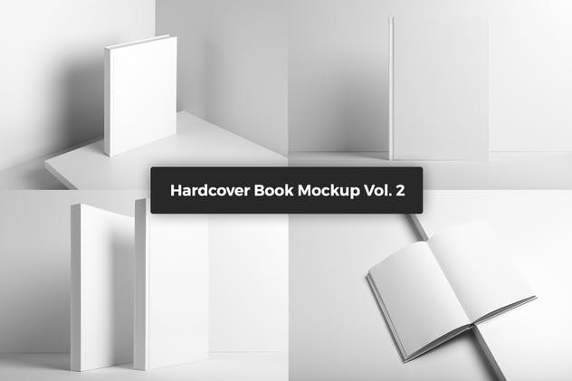 A4品牌精装书印刷品样机Vol.2 Hardcover Book Mockup Vol. 2插图(6)