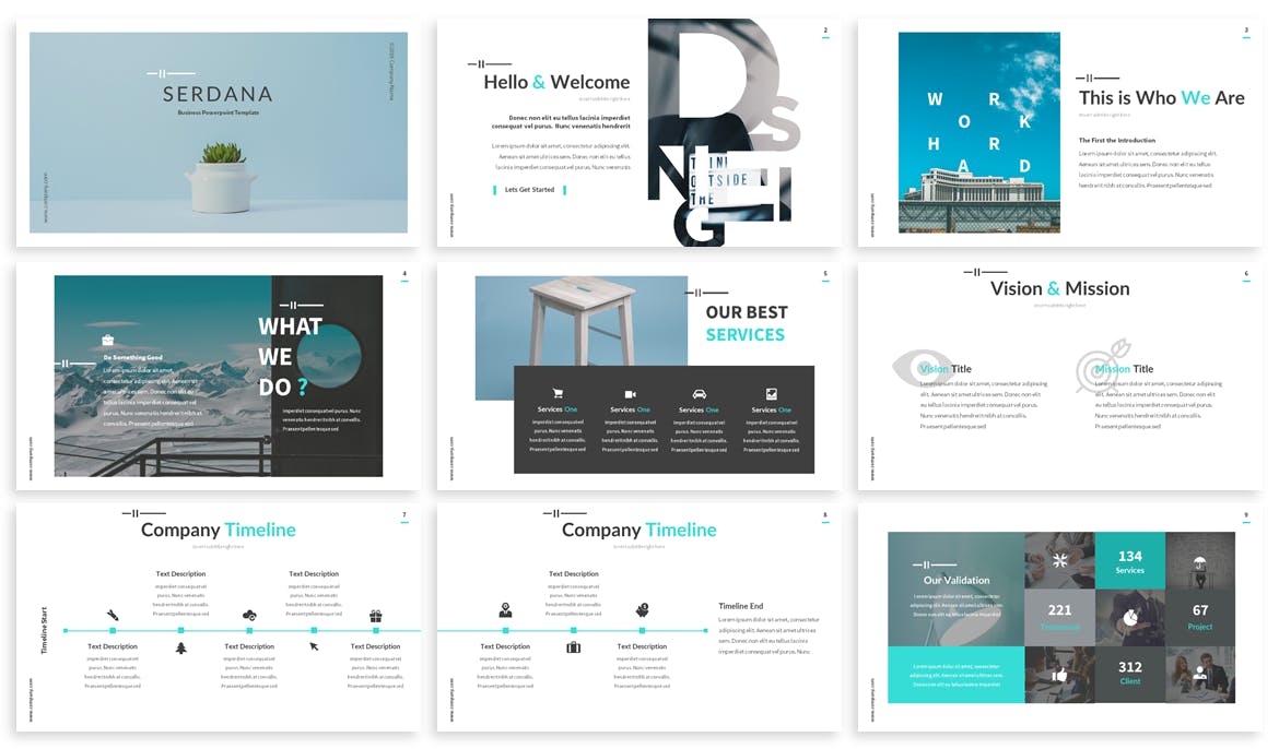 企业商务主题谷歌幻灯片设计模板[PPTX] Serdana – Business Google Slides Template插图(1)