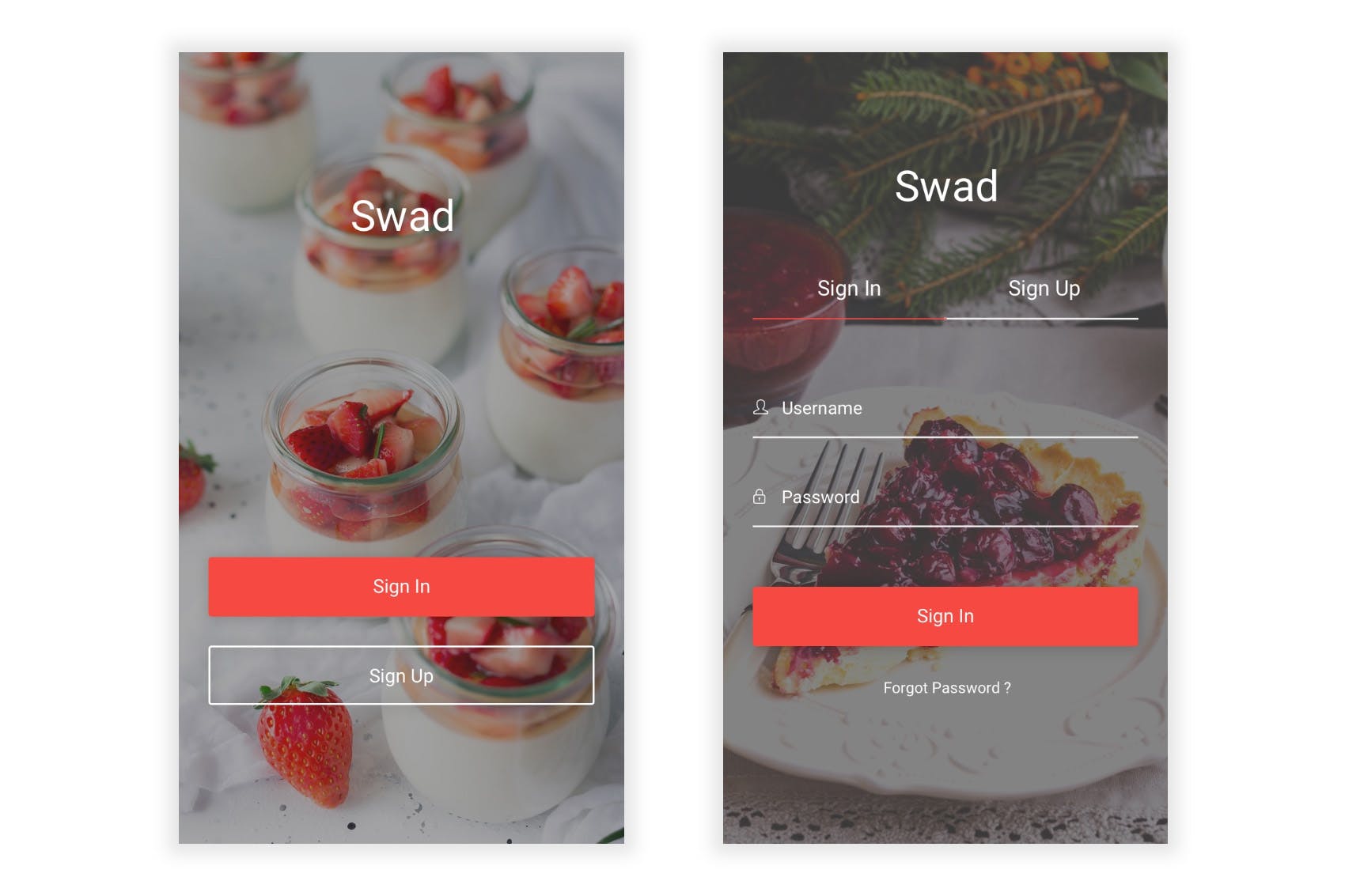 美食食谱APP应用UI界面设计Figma模板 Swad – Food & Recipe Figma UI Kit插图(1)