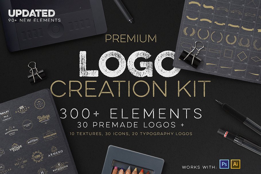 超级创意Logo设计工具包 Logo Creation Kit + Bonus插图