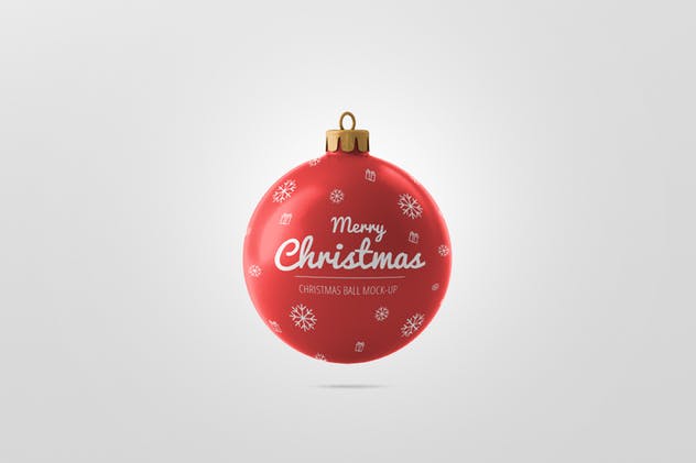圣诞球样机展示模板 Christmas Ball Mockup插图(4)