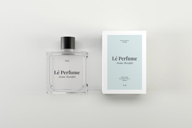 香水化妆品玻璃瓶外观设计展示样机 Perfume Mockups插图(2)