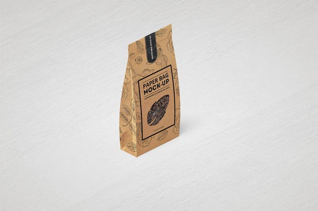 面包/咖啡豆牛皮纸袋包装样机模板 Paper Bag Mock-up插图(5)