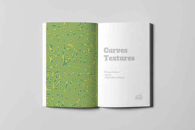 抽象流体曲线纹理素材 Curves Textures插图(3)