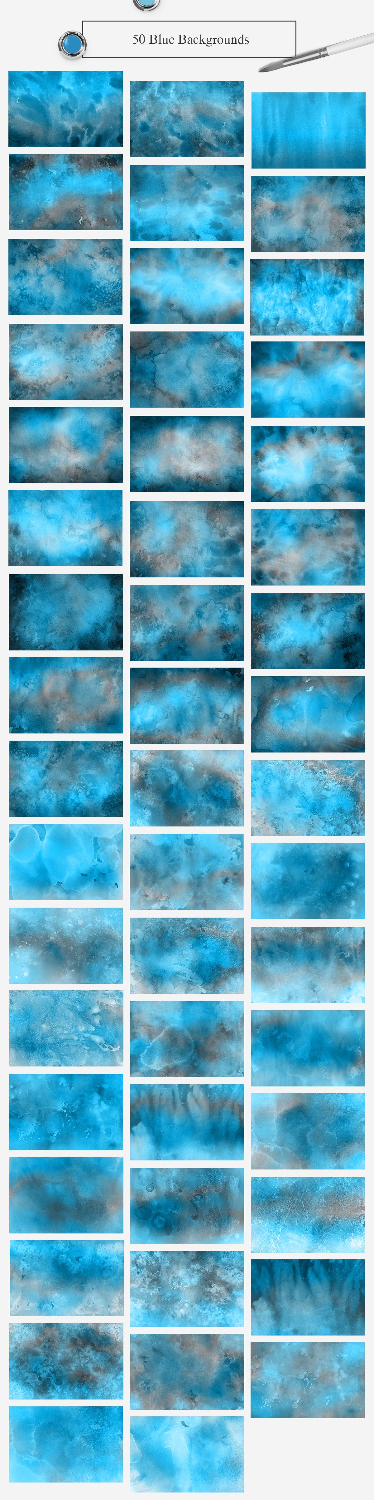 500张水彩纹理背景素材大合集3.32G[jpg]插图(7)