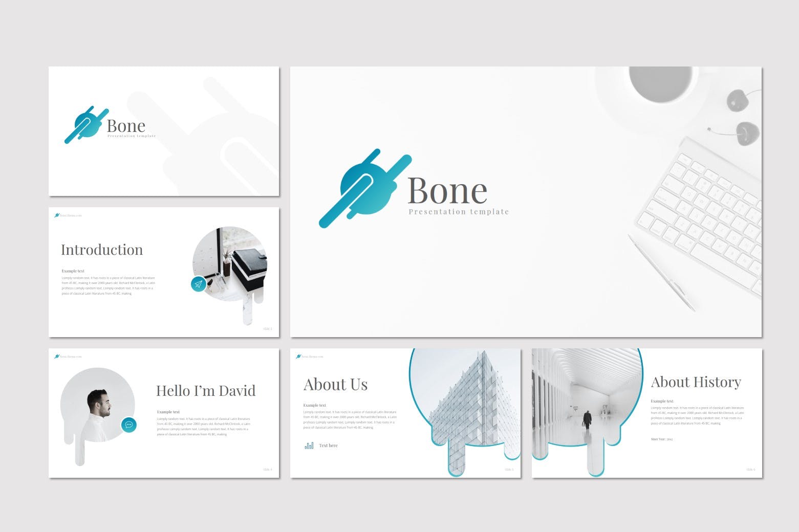 创意设计公司简介Keynote演示文稿模板 Bone Keynote插图(2)