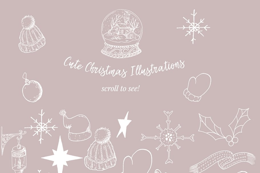 圣诞&冬天主题设计素材合集[2.34GB] Christmas & Winter Graphics Bundle插图(5)