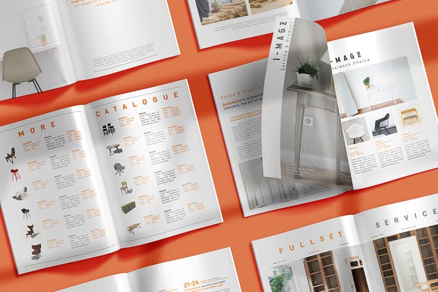 室内装修设计杂志设计模板 Interior Magazine插图(3)