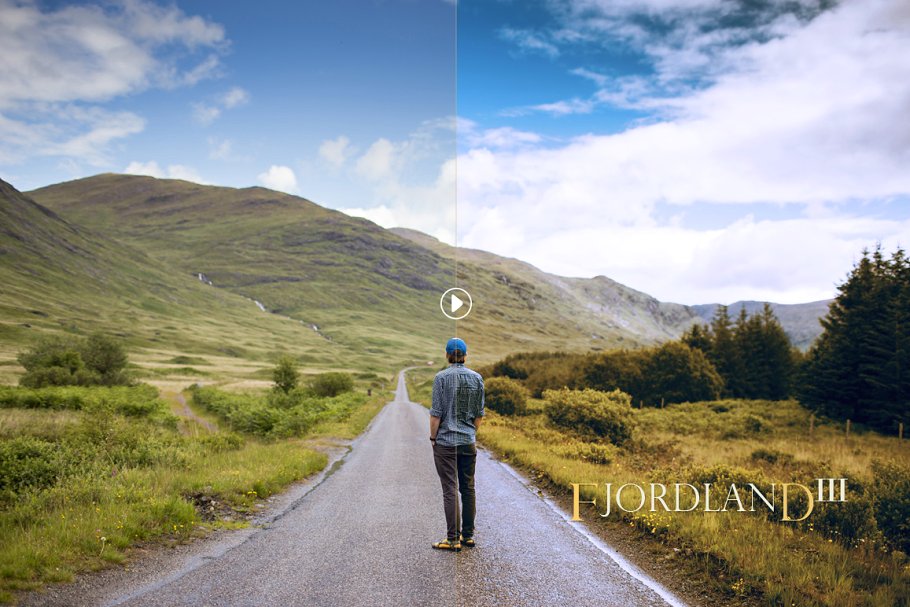 唯美户外风景调色PS动作 Fjordland Landscape PS Actions插图(6)