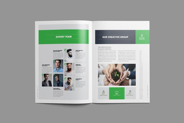 高端品牌企业宣传杂志/画册/商业提案设计模板 Brochure插图(5)