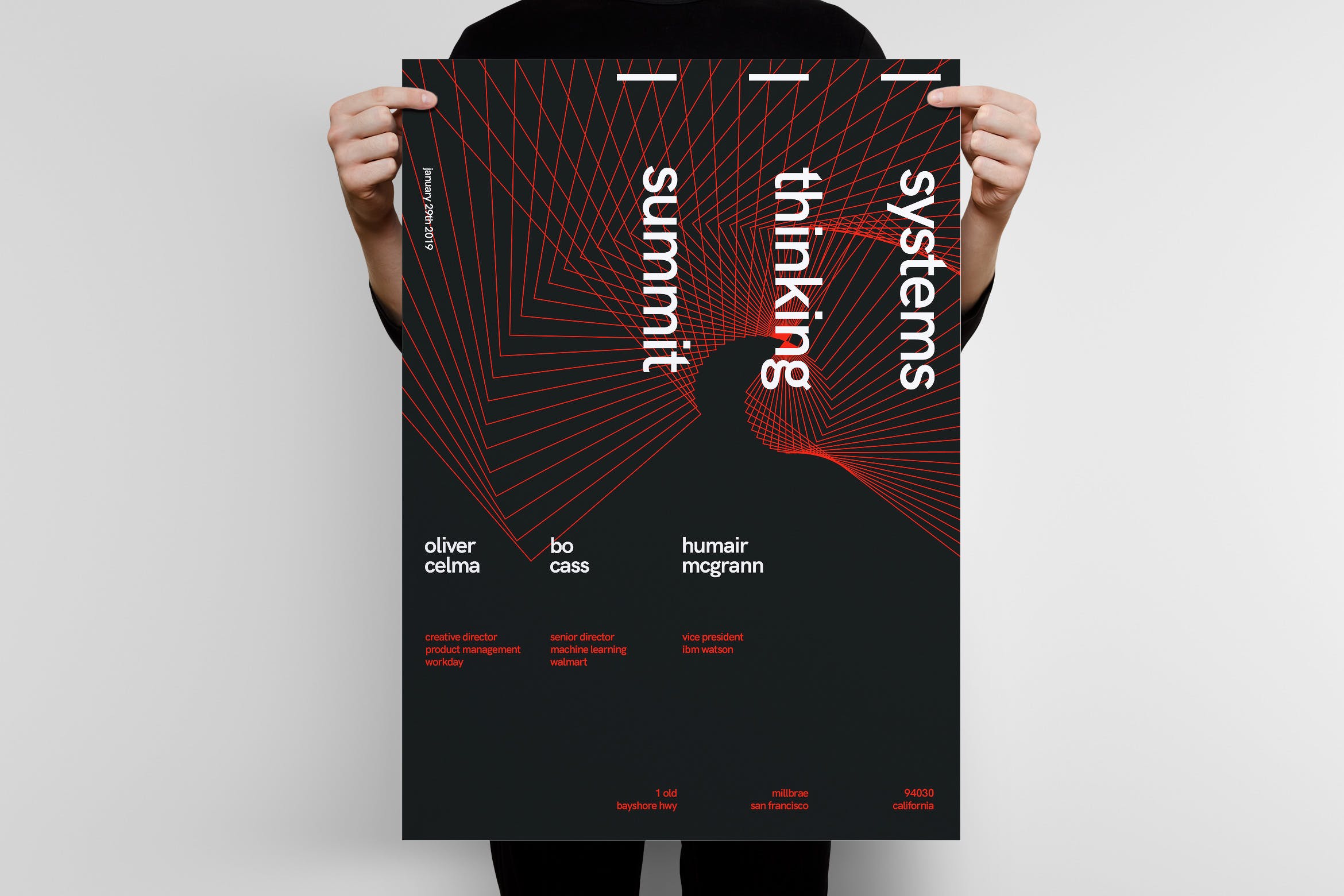行业峰会大型会议宣传海报PSD素材16设计网精选模板v2 Systems Thinking Summit Poster Template 2插图