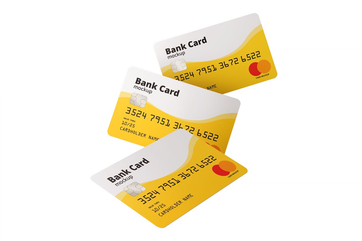 银行卡/会员卡版面设计效果图素材库精选模板 Bank / Membership Card Mockup插图(6)