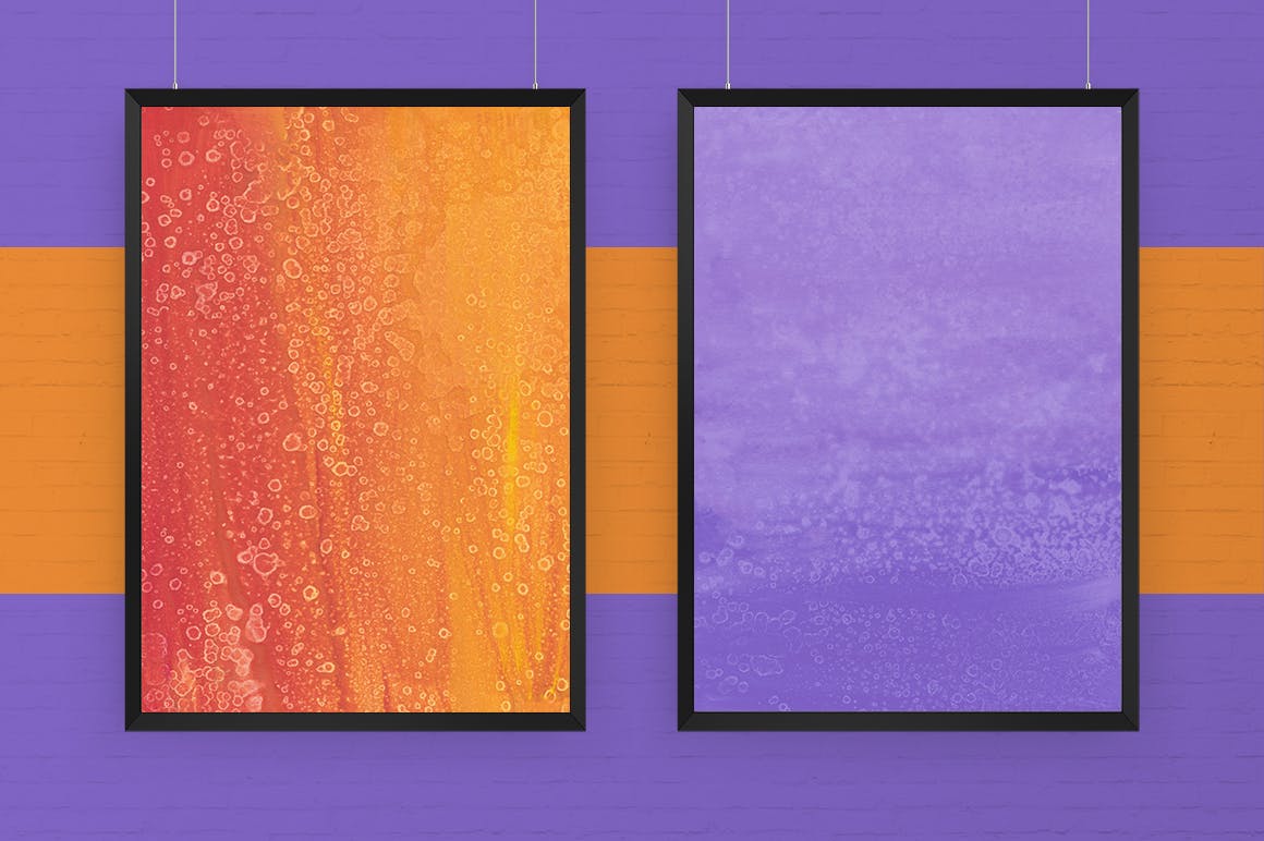 多彩水粉水彩抽象肌理纹理素材库精选背景 Gouache Abstract Backgrounds – Different Colors插图(3)