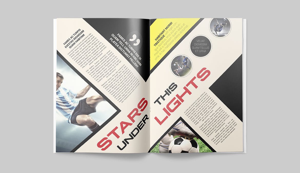 体育运动主题非凡图库精选杂志版式设计InDesign模板 Magazine Template插图(11)