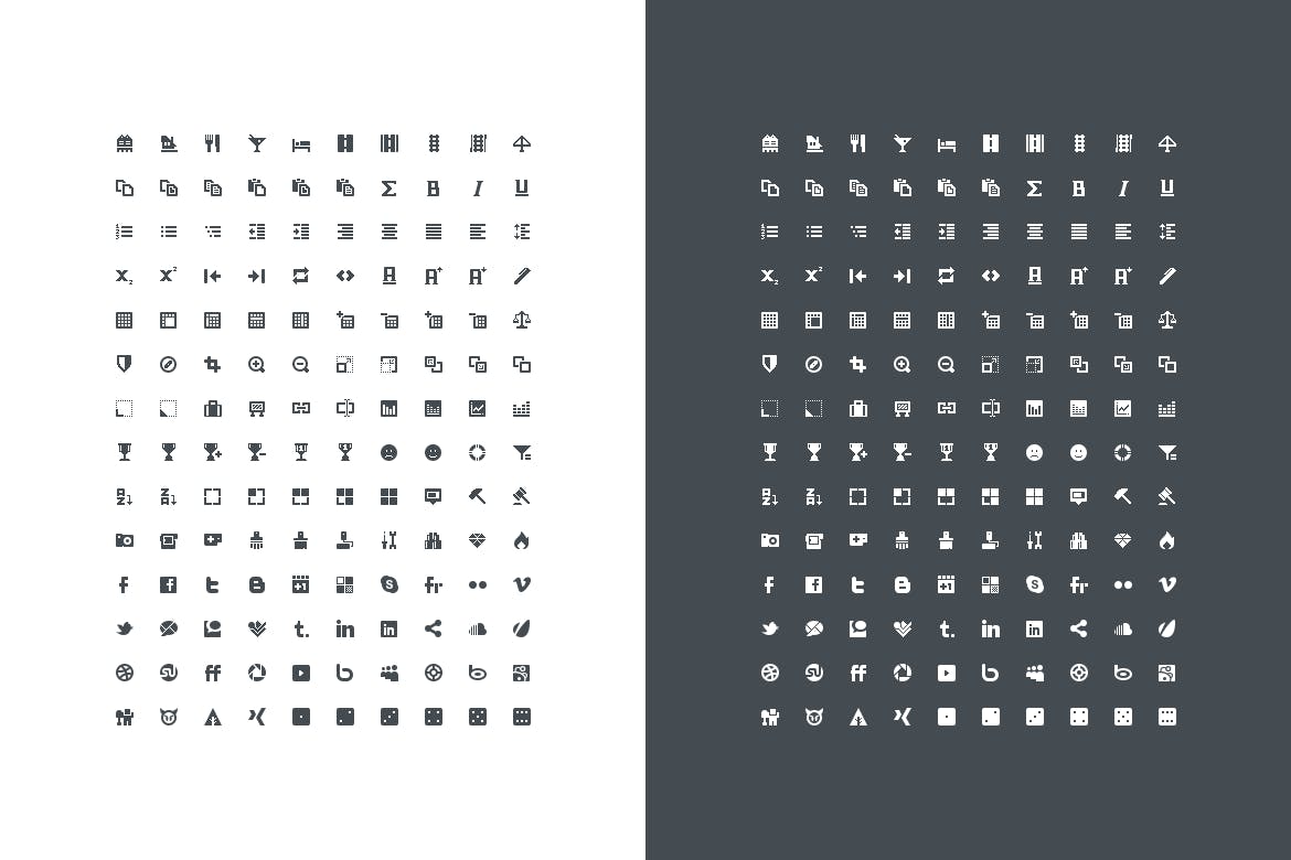 像素完美的极简设计风格矢量非凡图库精选图标素材v3 Pixel Perfect Mini Icons Vol. 3插图