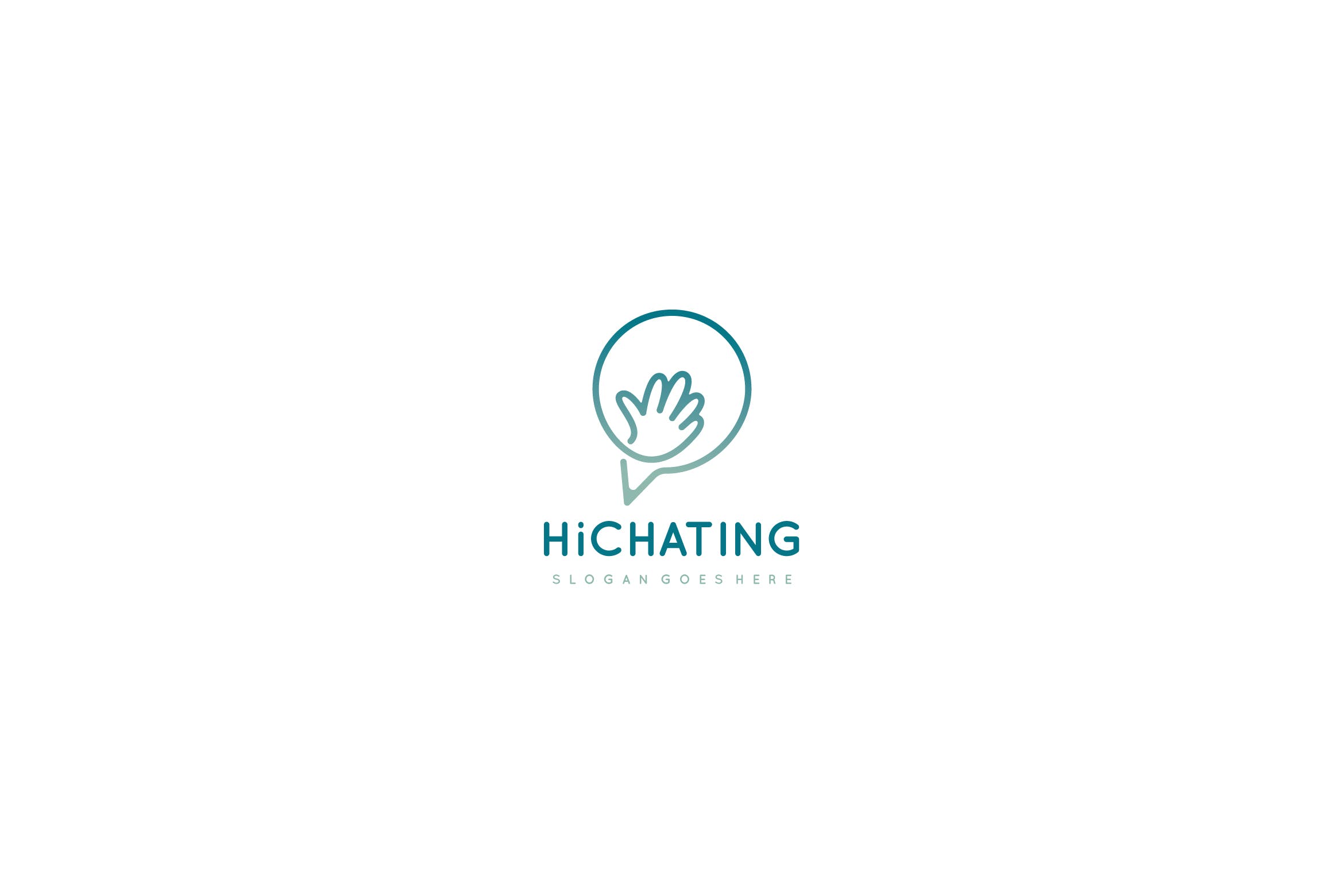 聊天社交工具Logo设计16设计网精选模板 Chat Logo插图