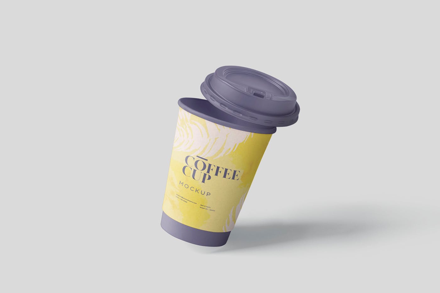 咖啡一次性纸杯设计效果图非凡图库精选 Coffee Cup Mockup插图(4)