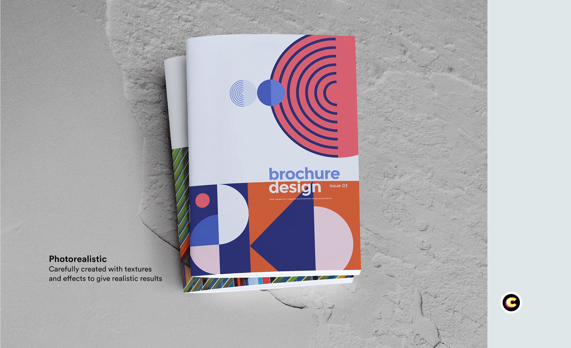 企业品牌画册/宣传册封面设计效果图样机16设计网精选 Brochure Mockup插图(2)