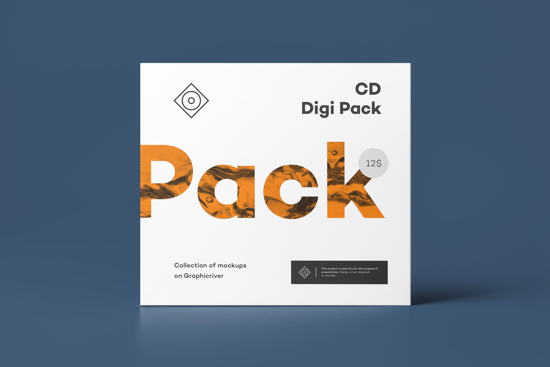 CD光碟封面&包装盒设计图16设计网精选模板v8 CD Digi Pack Mock-up 8插图(12)