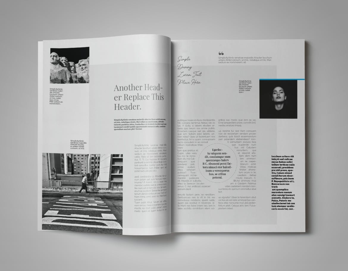 现代版式设计时尚16设计网精选杂志INDD模板 Simplifly | Indesign Magazine Template插图(6)