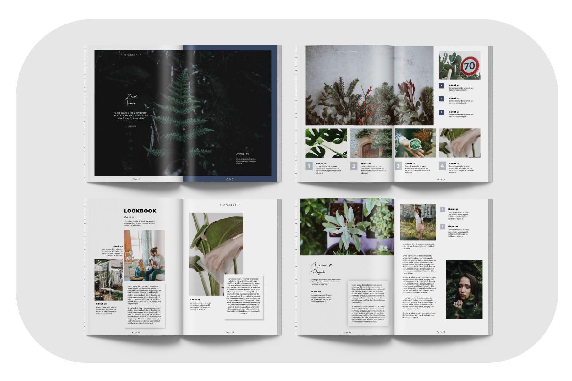 摄影/模特主题16设计网精选杂志排版设计模板 ZAVOD Business Magazine Minimal Template – LS插图(2)