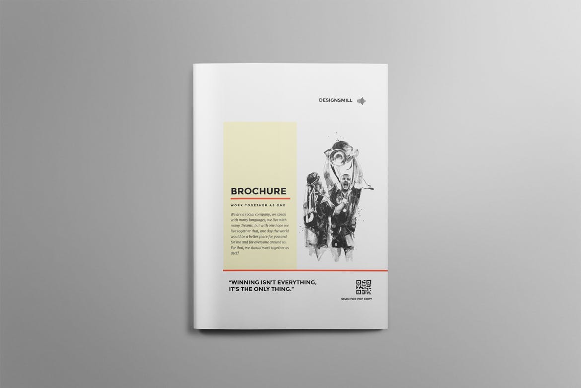 极简主义设计风格品牌/公司/商店宣传画册设计模板 Brochure插图(8)