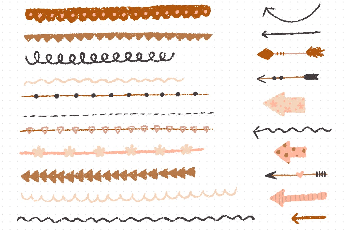 手绘设计风格项目符号装饰元素素材库精选设计素材 Bullet Journaling插图(2)