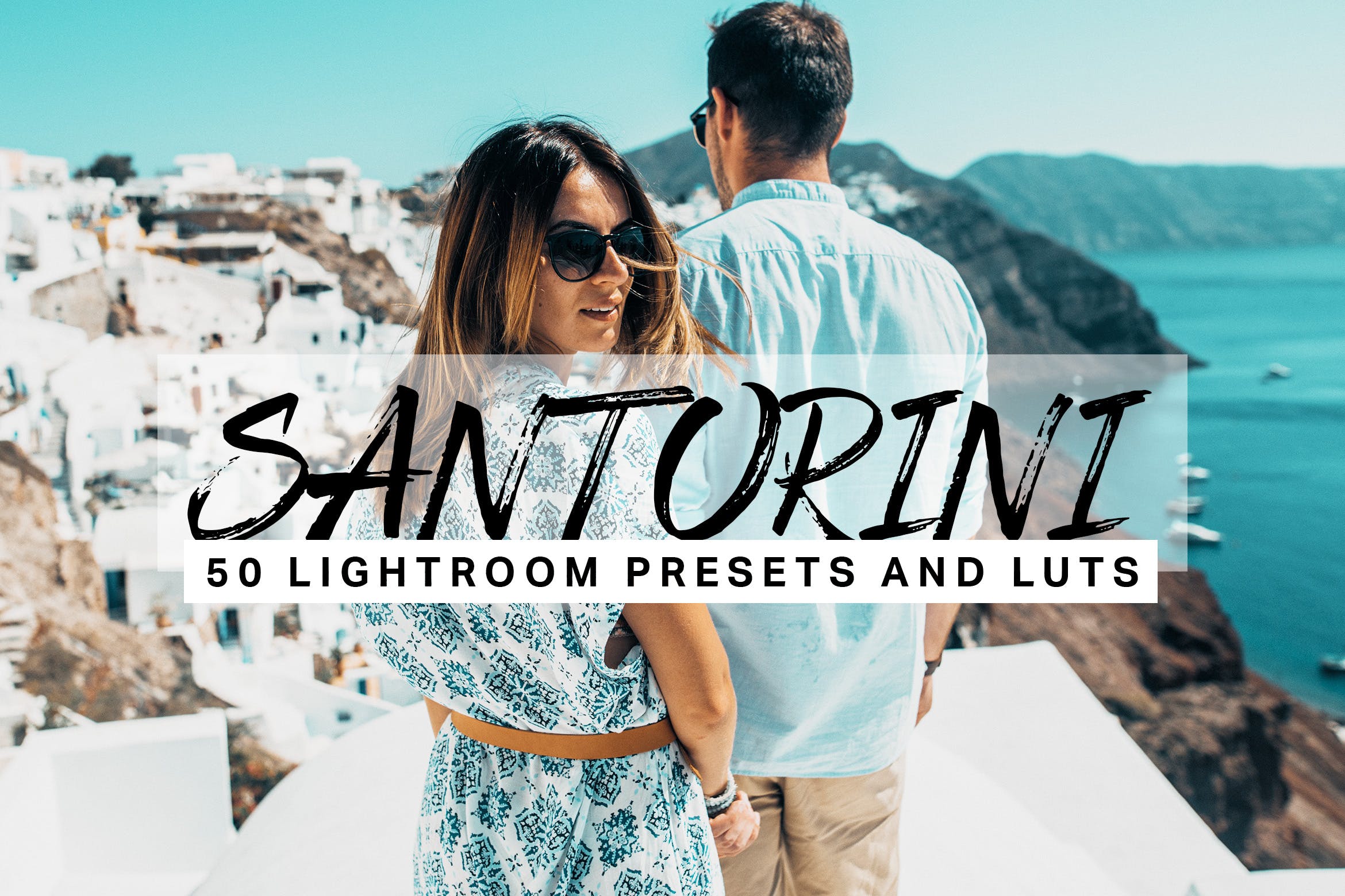 50种美丽鲜艳蓝色调照片滤镜素材库精选LR预设 50 Santorini Lightroom Presets and LUTs插图