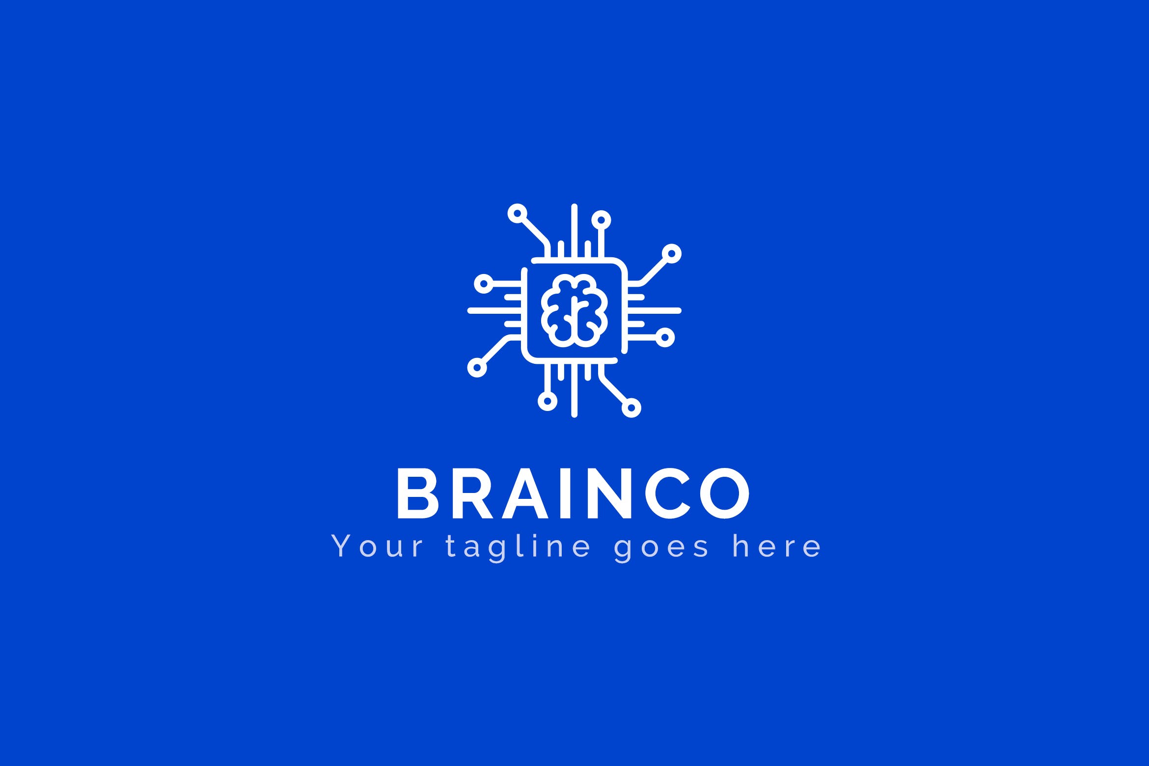 数字大脑抽象商标品牌Logo设计素材中国精选模板 Brainco – Abstract Logo Template插图