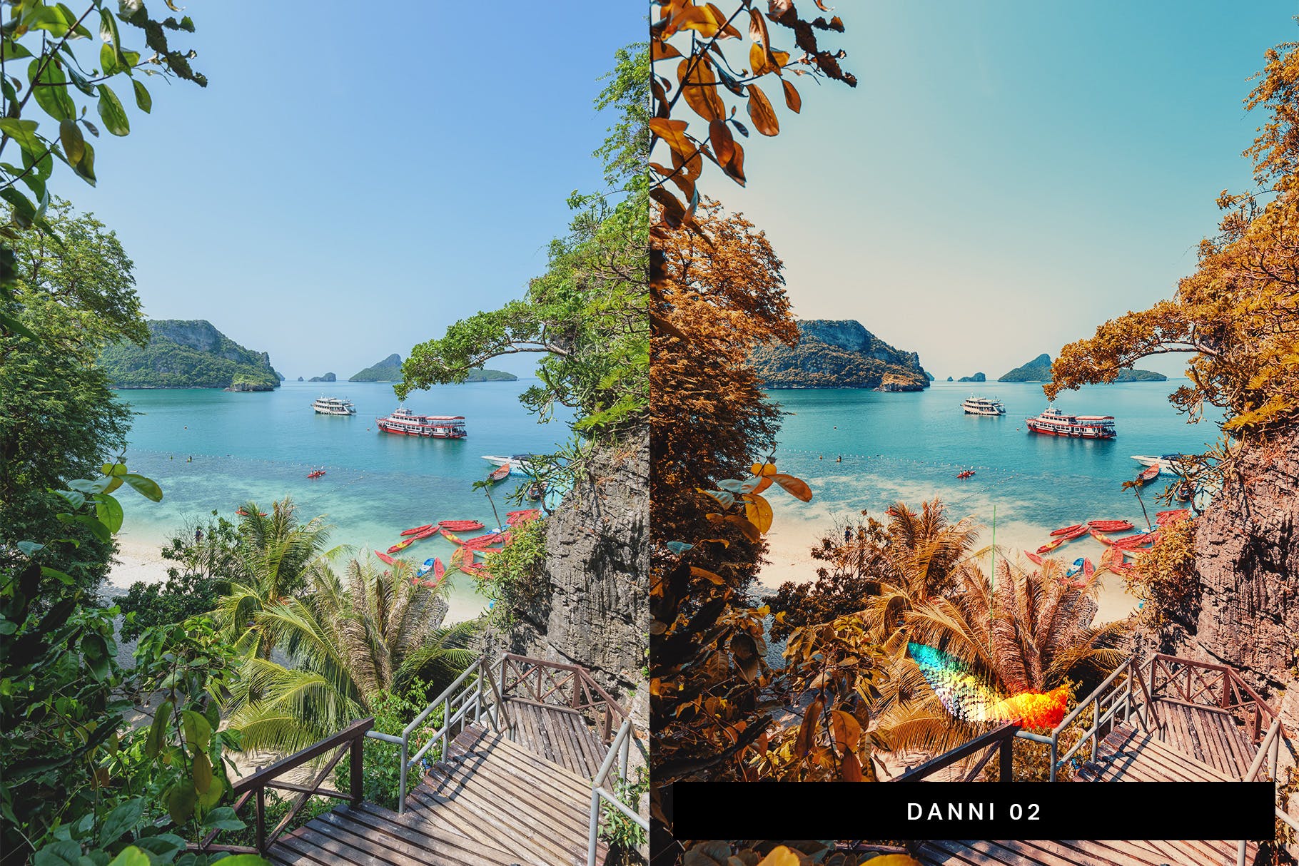 50款热带旅行度假摄影后期处理Lightroom预设 50 Tropical Lightroom Presets and LUTs插图(2)