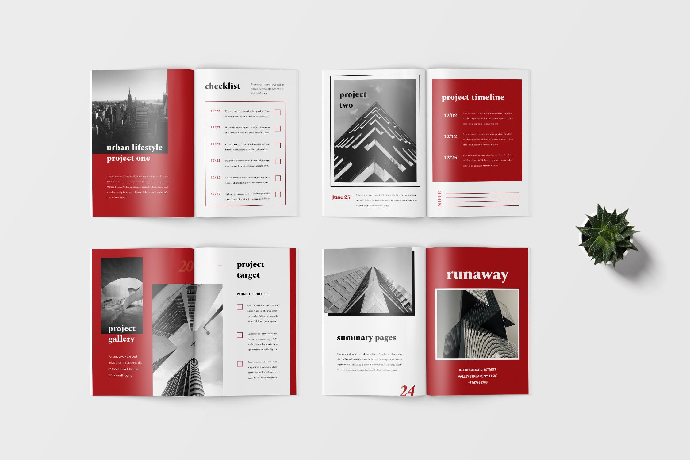 极简主义Workbook创意设计模板v4 Runaway – Minimalist Workbook Template插图(3)