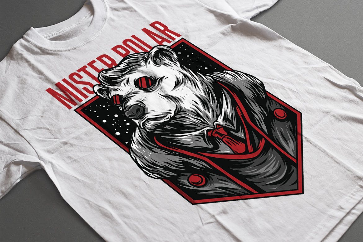 极地先生潮牌T恤印花图案16设计网精选设计素材 Mister Polar插图(1)