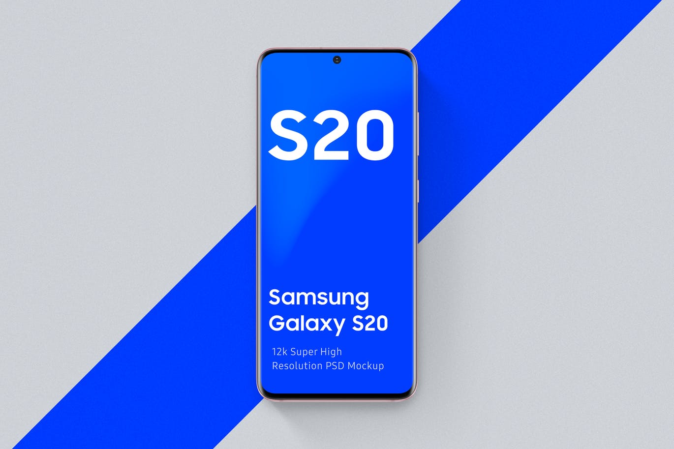 三星Galaxy S20智能手机屏幕演示非凡图库精选样机v1 Samsung Galaxy S20 Mockup 1.0插图