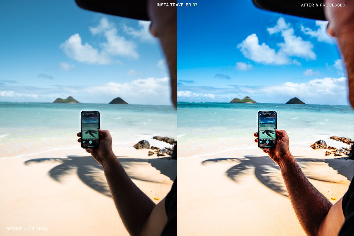 15款Instagram社交旅行照片滤镜风格素材库精选LR预设 15 Instagram Traveler Ligtroom Presets + Mobile插图(7)