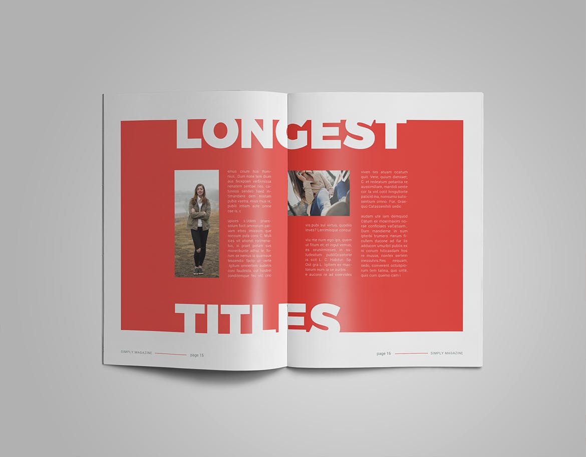 人物采访人物专题素材库精选杂志排版设计InDesign模板 InDesign Magazine Template插图(7)