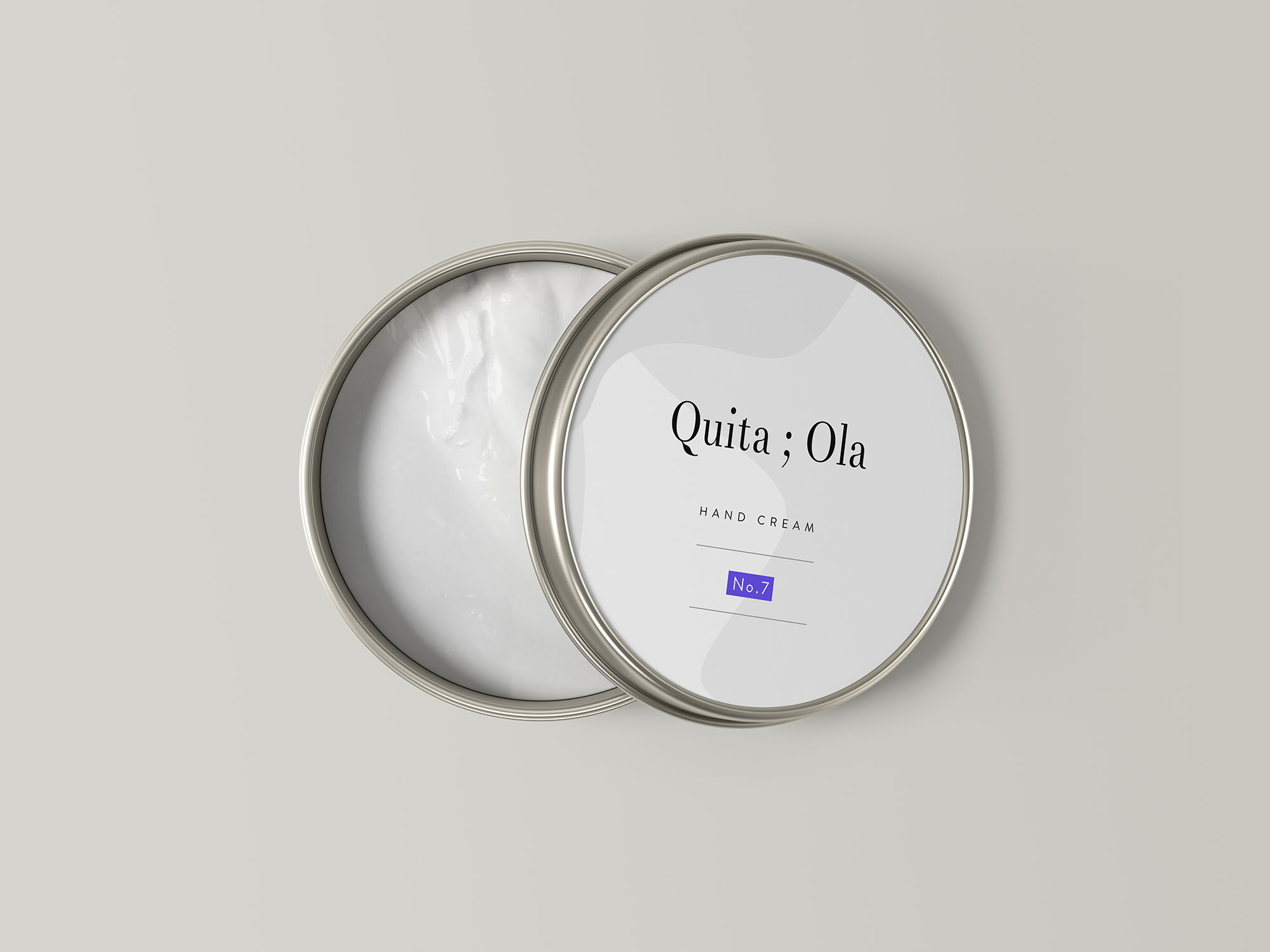 圆形护手霜盒产品外观设计16设计网精选 Hand Cream Jar Mockup插图