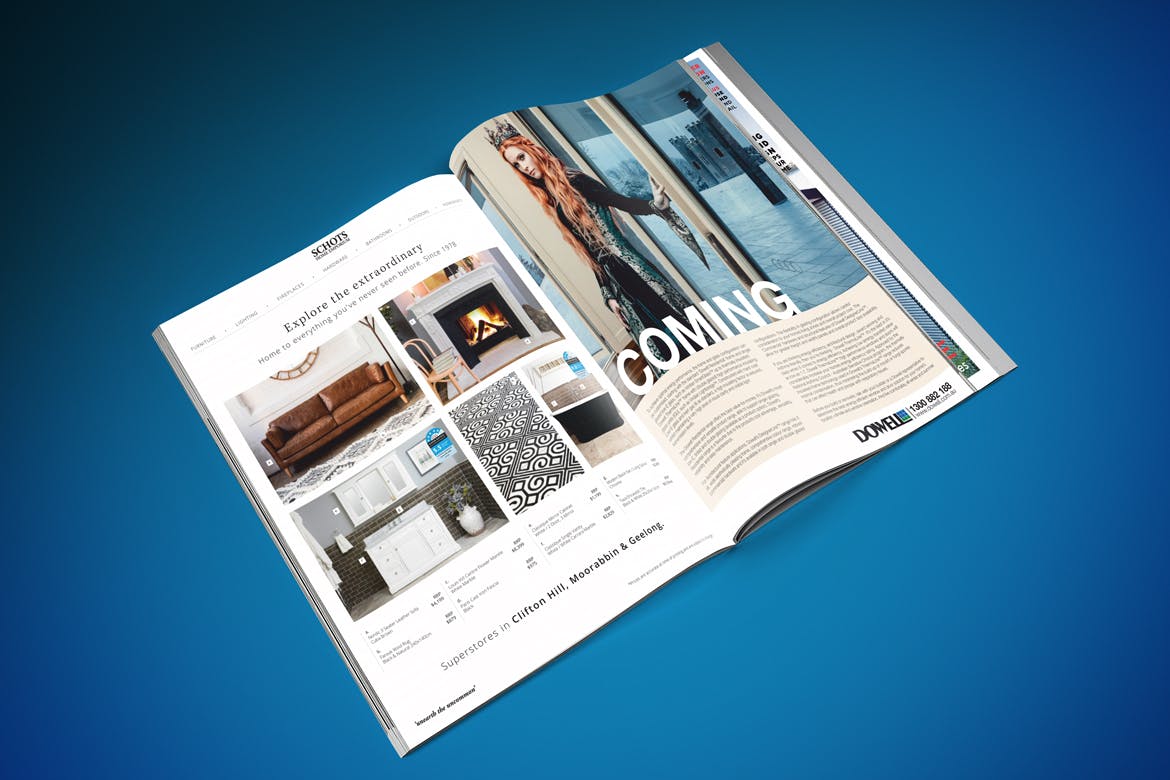 高端杂志版式设计效果图样机素材库精选模板 Magazine Mouckup插图(3)