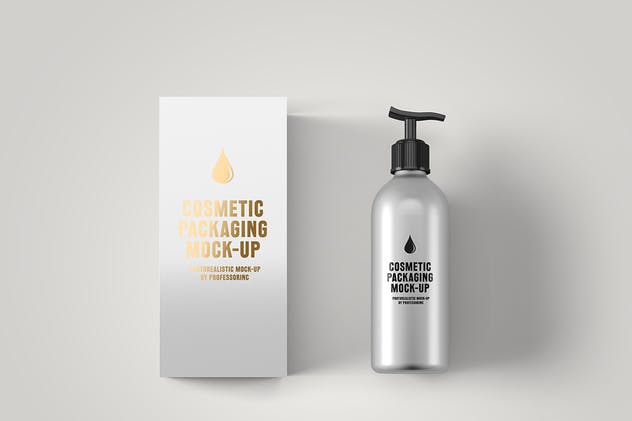 简约风化妆品包装设计展示素材库精选 Cosmetic Packaging Mock-Up插图(8)