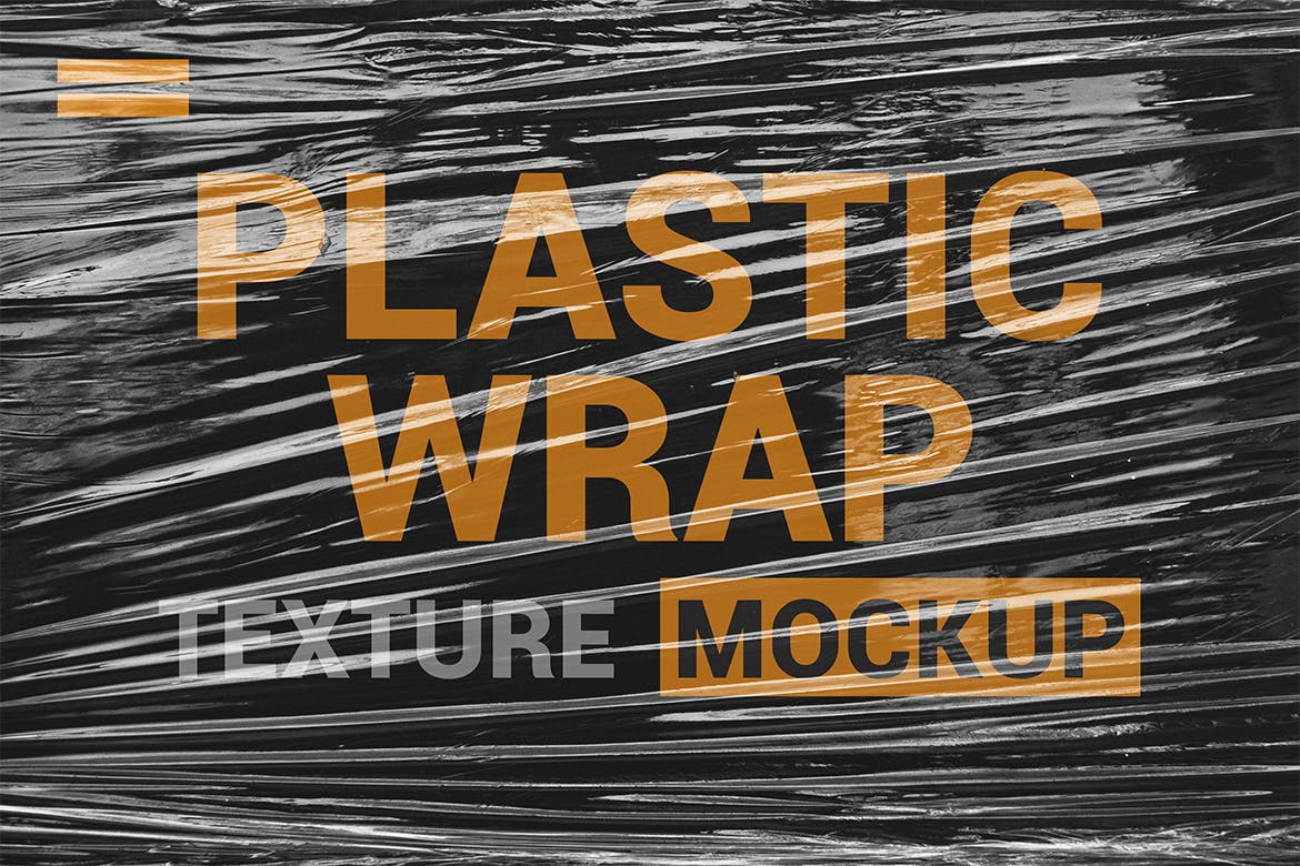 透明塑料包装纹理效果一键套用PSD模板 Transparent Plastic Wrap Texture Mockup插图(5)